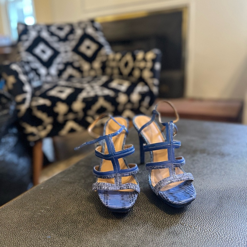 Blue Strappy Women's Sandals